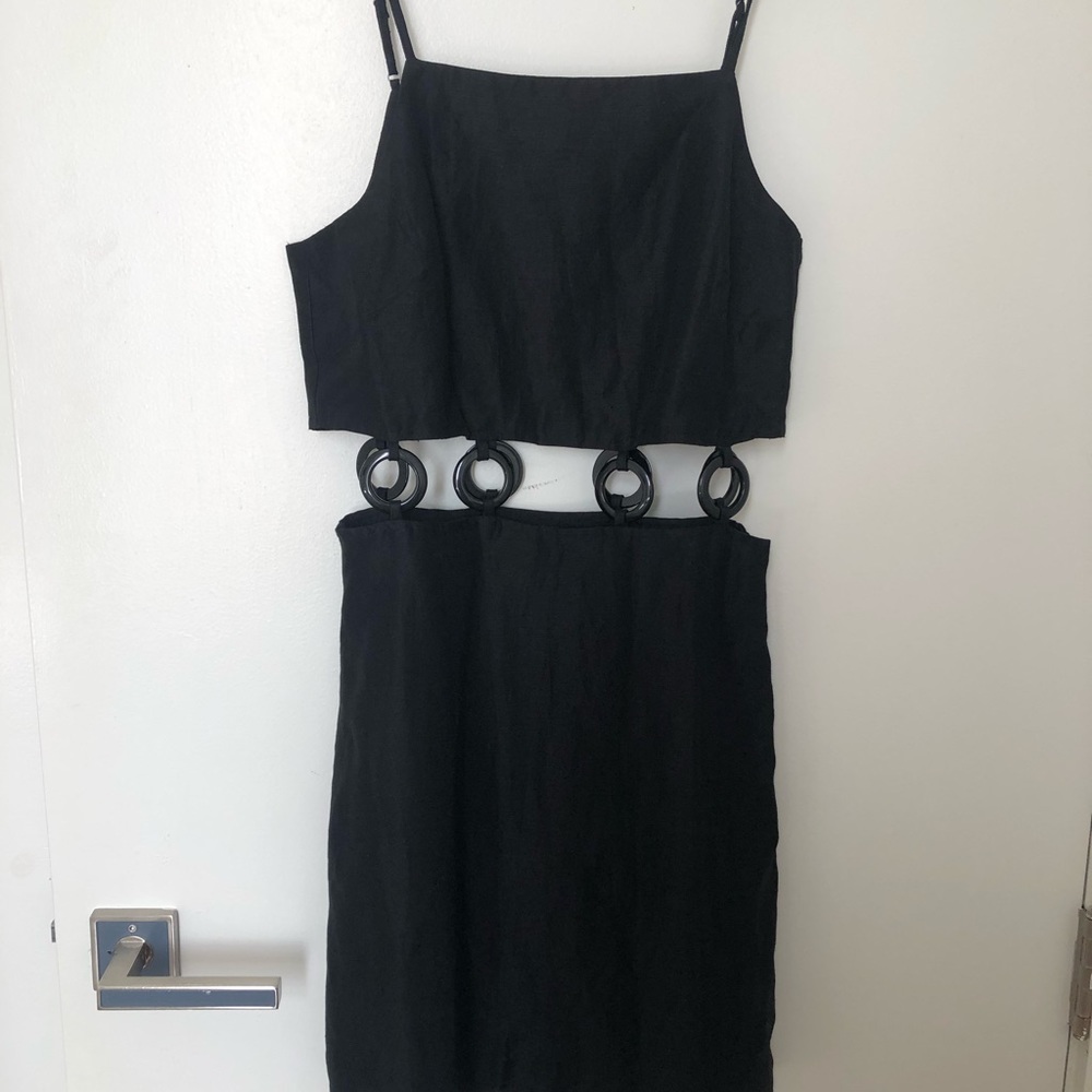 &Other Stories fitted O-ring mini dress